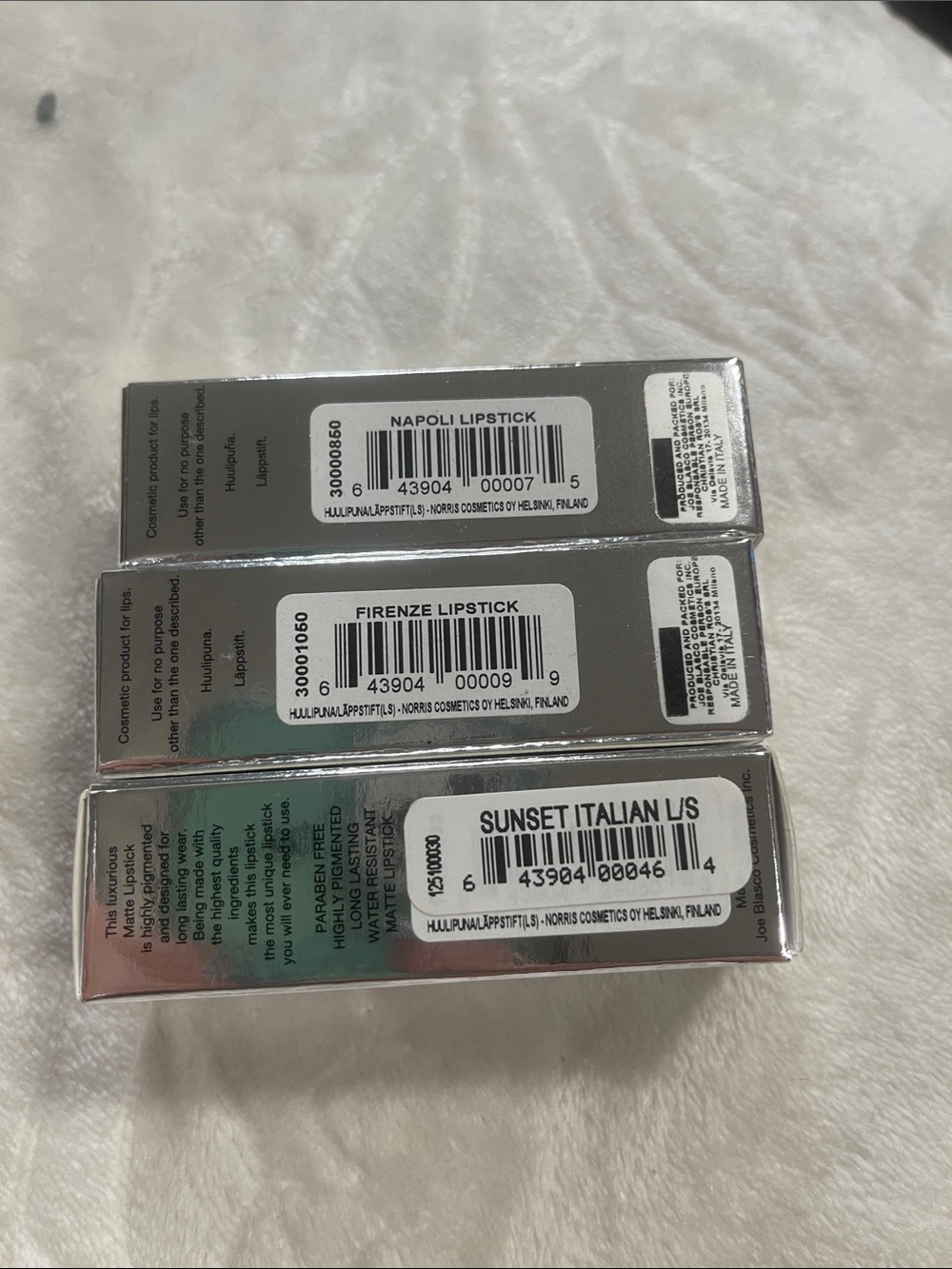 Italian Sunset Lipstick Trio - Napoli, Firenze, Sunset Italian Shades